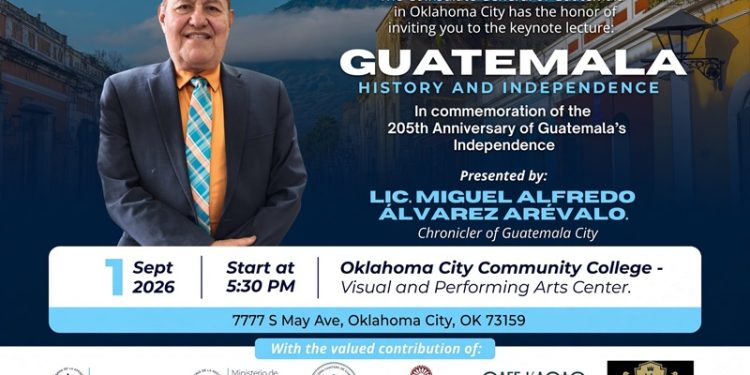 Consulado en Oklahoma City invita a conferencia sobre la independencia de Guatemala