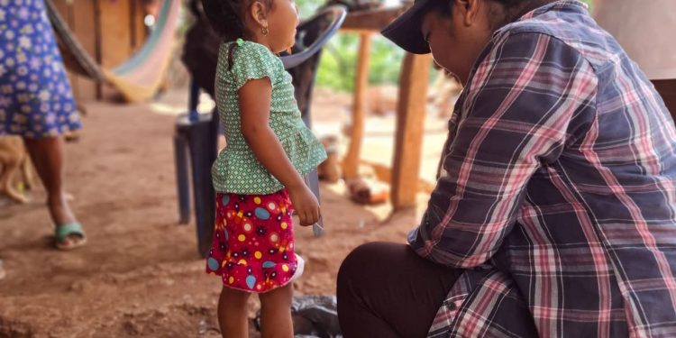 Brigada de salud y nutrición llega a comunidad lejana San Isidro La Montaña, Chiquimulilla