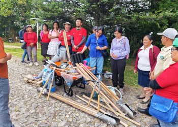 Fortalecen viveros forestales para impulsar la reforestación y agroforestería en Tejutla