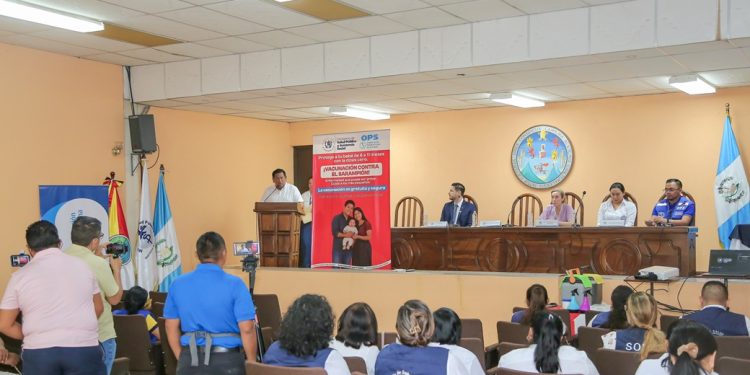 En Chiquimula unen esfuerzos e intensifican las acciones de vacunación contra el sarampión