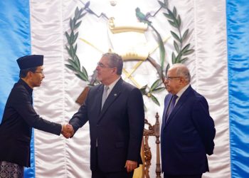 Presidente Bernardo Arévalo recibe cartas credenciales de diplomáticos de tres países
