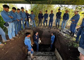 Supervisan avances del programa Suelos y Agua para el Futuro en parcela demostrativa de la ENCA
