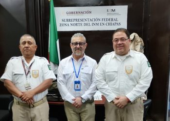 Cónsul de Guatemala visita Estación Migratoria en Palenque, Chiapas