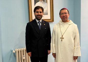 Embajada ante la Santa Sede recibe al primer abad guatemalteco de la abadía de Monte Oliveto