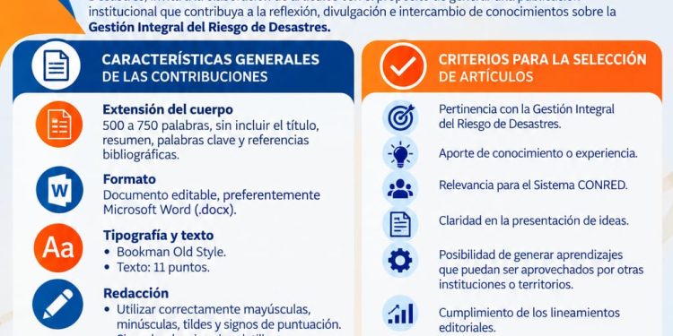 ¡Comparte tu conocimiento! Participa en la convocatoria de artículos de la SE-CONRED