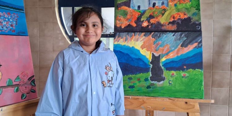 Árboles de alambre y paisajes acrílicos: El resultado del curso artístico en el Parque Erick Barrondo