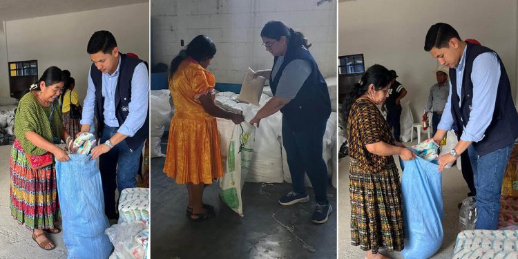 Familias de Chiquimula y Alta Verapaz reciben alimentos por acciones comunitarias