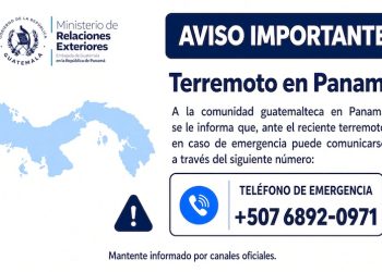 MINEX en alerta para asistir a guatemaltecos en Panamá tras terremoto