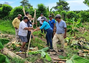 Establecen parcela demostrativa para el aprovechamiento de agua de lluvia