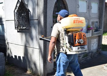 Día de los Santos: Desarrollan jornadas de fumigación para prevenir el dengue en el Cementerio General
