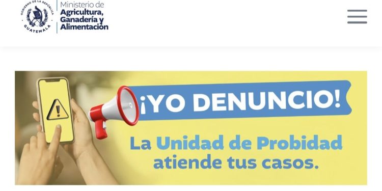 ¿Sabía que el MAGA cuenta con la unidad de Probidad?
