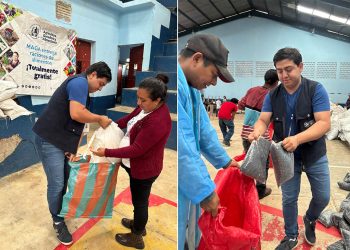 Familias reciben alimentos por construcción de gallineros y acciones en huertos